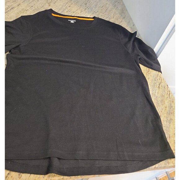 Omni-Wool Mens Black Long Sleeve Crew Neck Wool Blend Pullover Top Size XXL - Picture 6 of 11